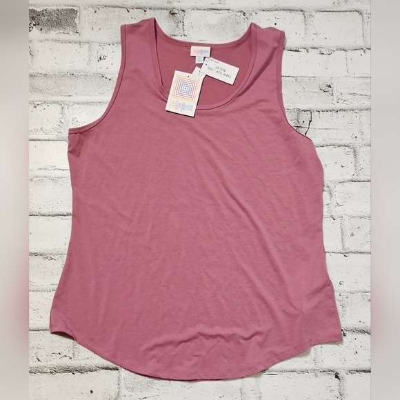 NWT LuLaRoe Tank Top 2XL • Soft Stretch Mauve Sleeveless Scoop Neck - Picture 3 of 5
